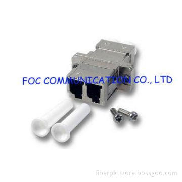LC Duplex Metal Zirconia Ceramic Sleeve Optical Cable Adapt